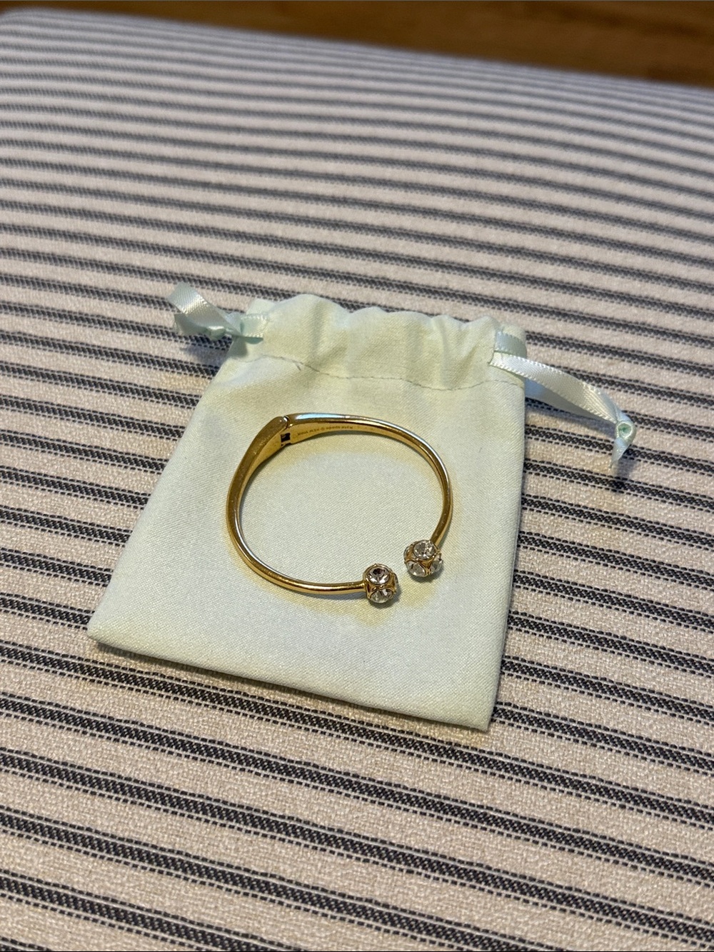 Kate Spade Cuff Bracelet with Crystal End Caps